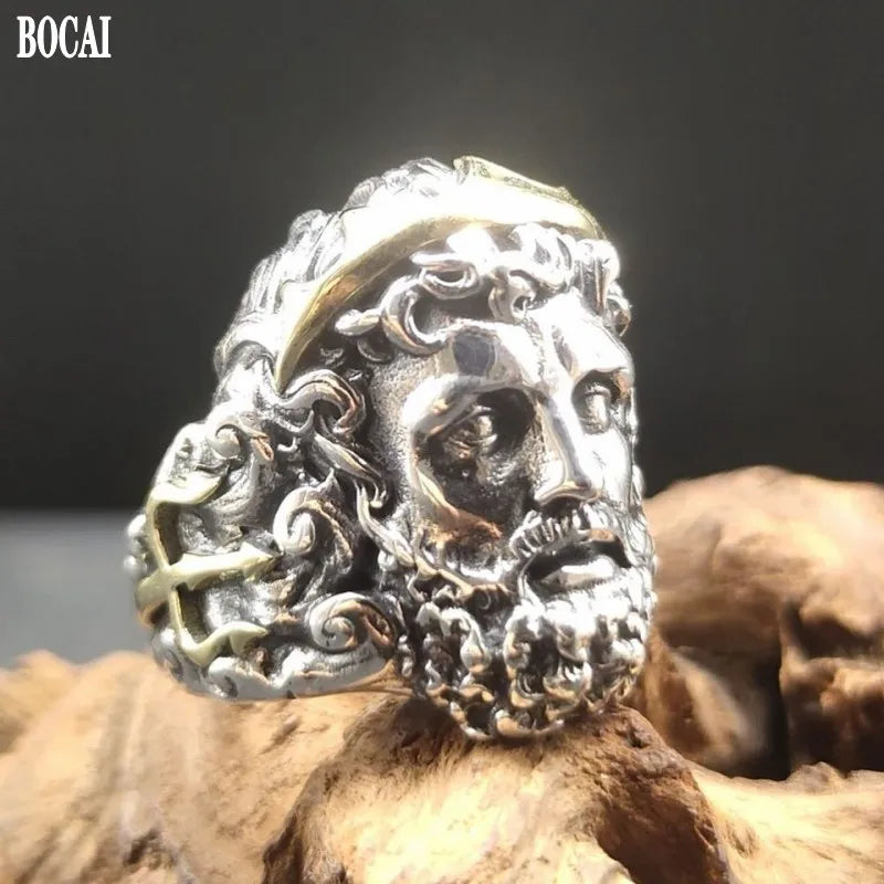 Anillo Poseidón - Plata 925 (Ajustable)