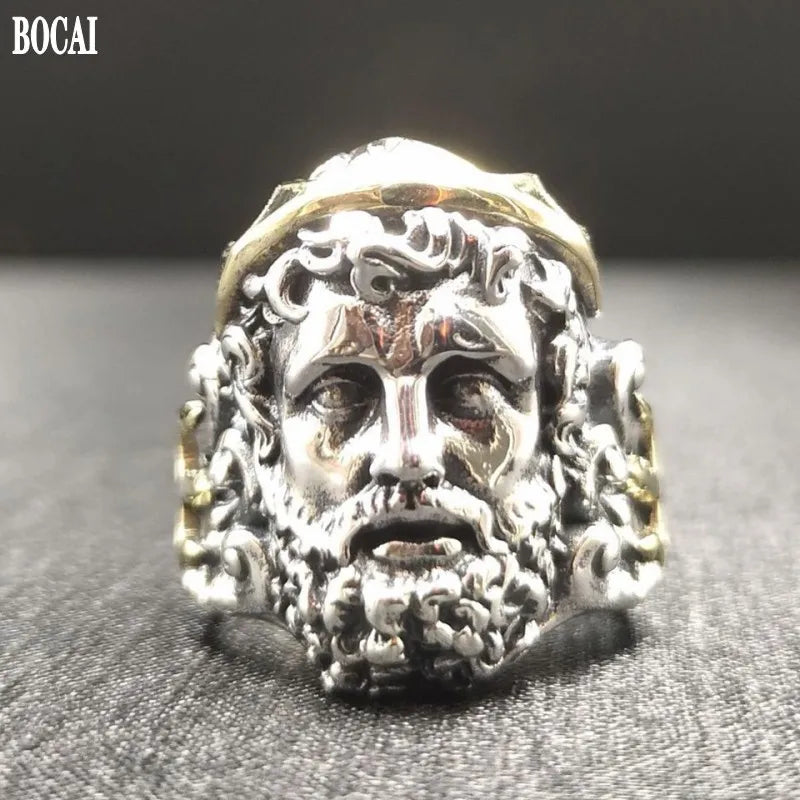 Anillo Poseidón - Plata 925 (Ajustable)