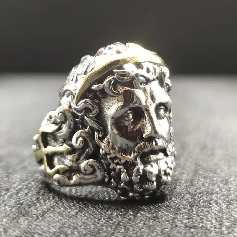 Anillo Poseidón - Plata 925 (Ajustable)