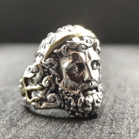 Anillo Poseidón - Plata 925 (Ajustable)