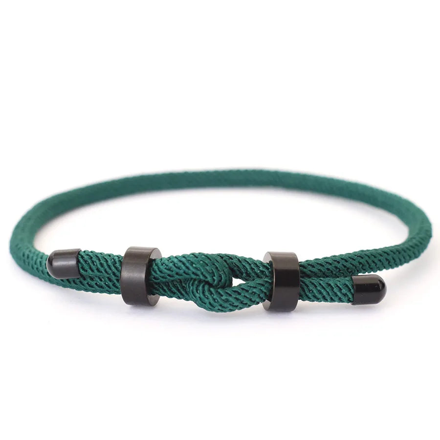 Pulsera Origin - Acero Inoxidable y Cuerda Milán