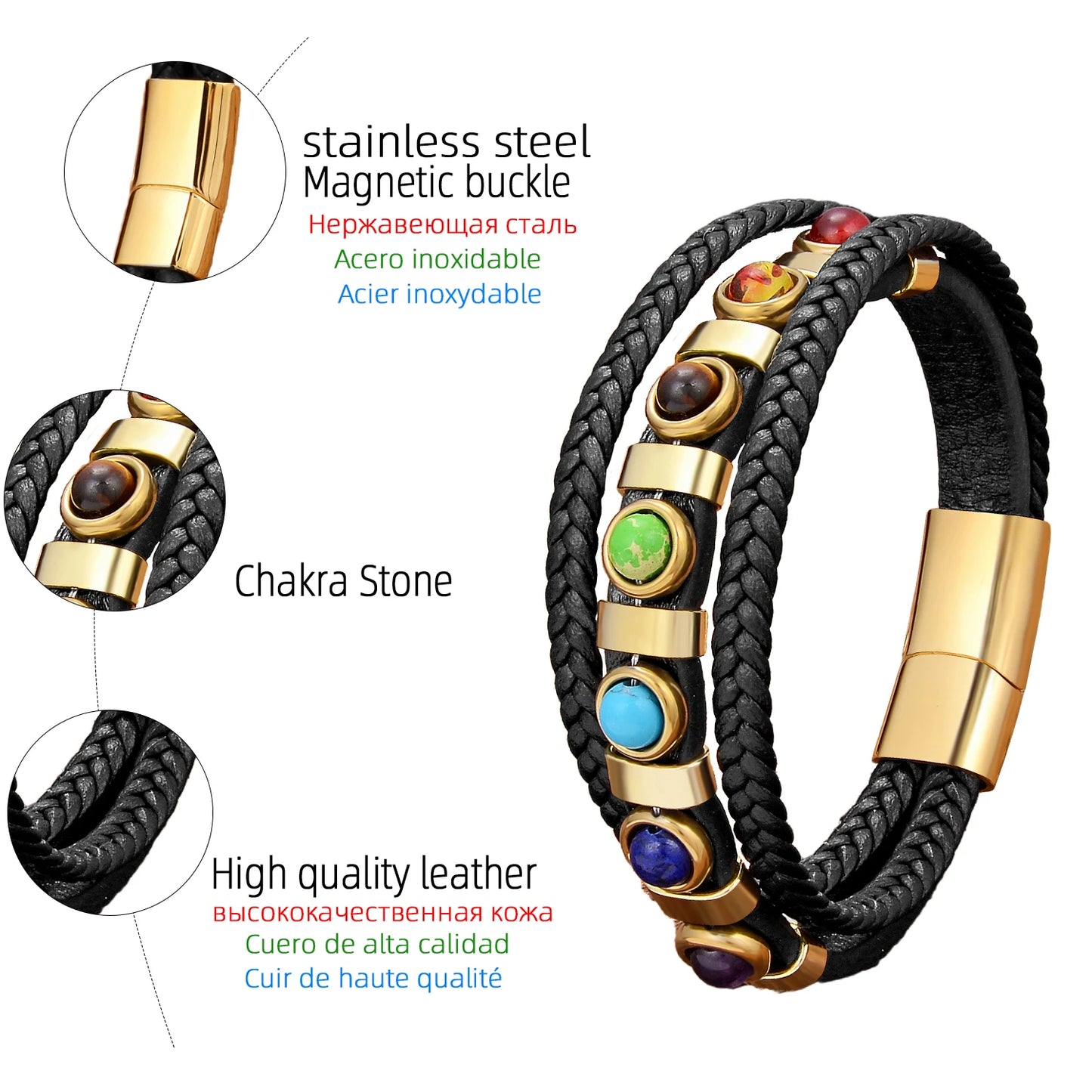 Pulsera Étnica Bohemia de Chakra