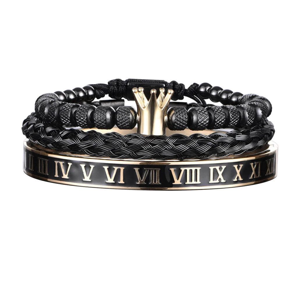 Conjunto de Pulseras de Lujo (3 Piezas Ajustables)