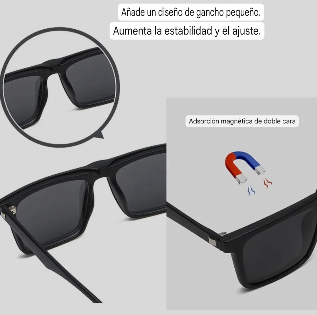 VisionPro™ - Gafas de Sol con Lentes Magnéticas 6 en 1 + Estuche de Regalo + 50%OFF + Envío Gratis (promoción aplazada hasta el 18/03)