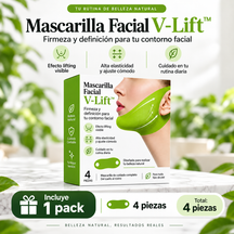 Mascarilla Facial V-Lift™ para Mentón con Péptidos y Colágeno  50%OFF + Envío Gratis (promoción aplazada hasta el 25/09)