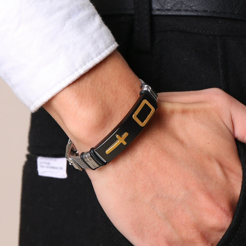 PULSERA CRUCIFIJO (Ajustable)