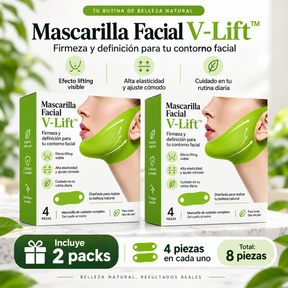 Mascarilla Facial V-Lift™ para Mentón con Péptidos y Colágeno  50%OFF + Envío Gratis (promoción aplazada hasta el 25/09)