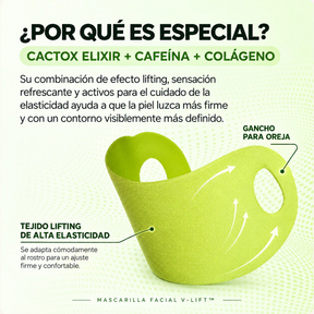 Mascarilla Facial V-Lift™ para Mentón con Péptidos y Colágeno  50%OFF + Envío Gratis (promoción aplazada hasta el 25/09)