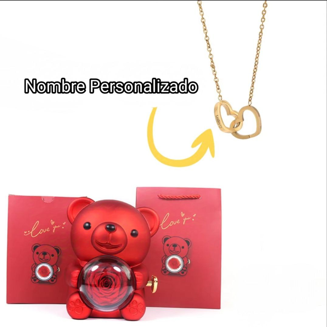 Osito Amor Eterno con Collar Personalizado