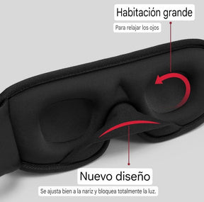 Máscara para Dormir Blackout 3D - Calidad Premium