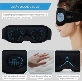 Máscara para Dormir Blackout 3D - Calidad Premium