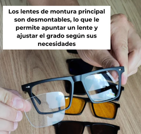 VisionPro™ - Gafas de Sol con Lentes Magnéticas 6 en 1 + Estuche de Regalo + 50%OFF +  Envío Gratis (promoción aplazada hasta el 18/03)