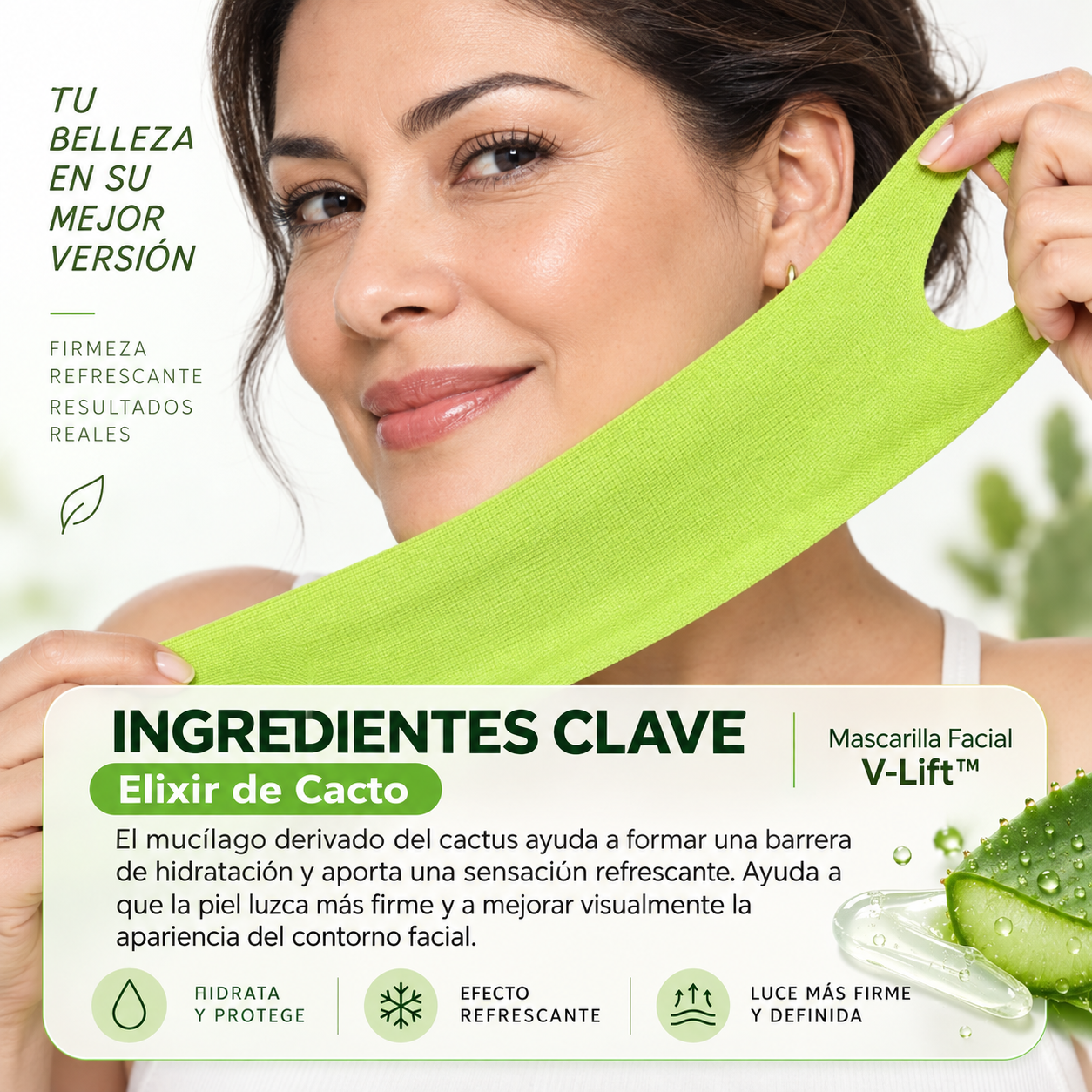 Mascarilla Facial V-Lift™ para Mentón con Péptidos y Colágeno  50%OFF + Envío Gratis (promoción aplazada hasta el 25/09)