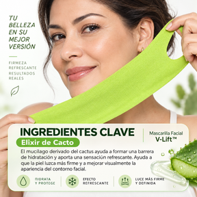 Mascarilla Facial V-Lift™ para Mentón con Péptidos y Colágeno  50%OFF + Envío Gratis (promoción aplazada hasta el 25/09)
