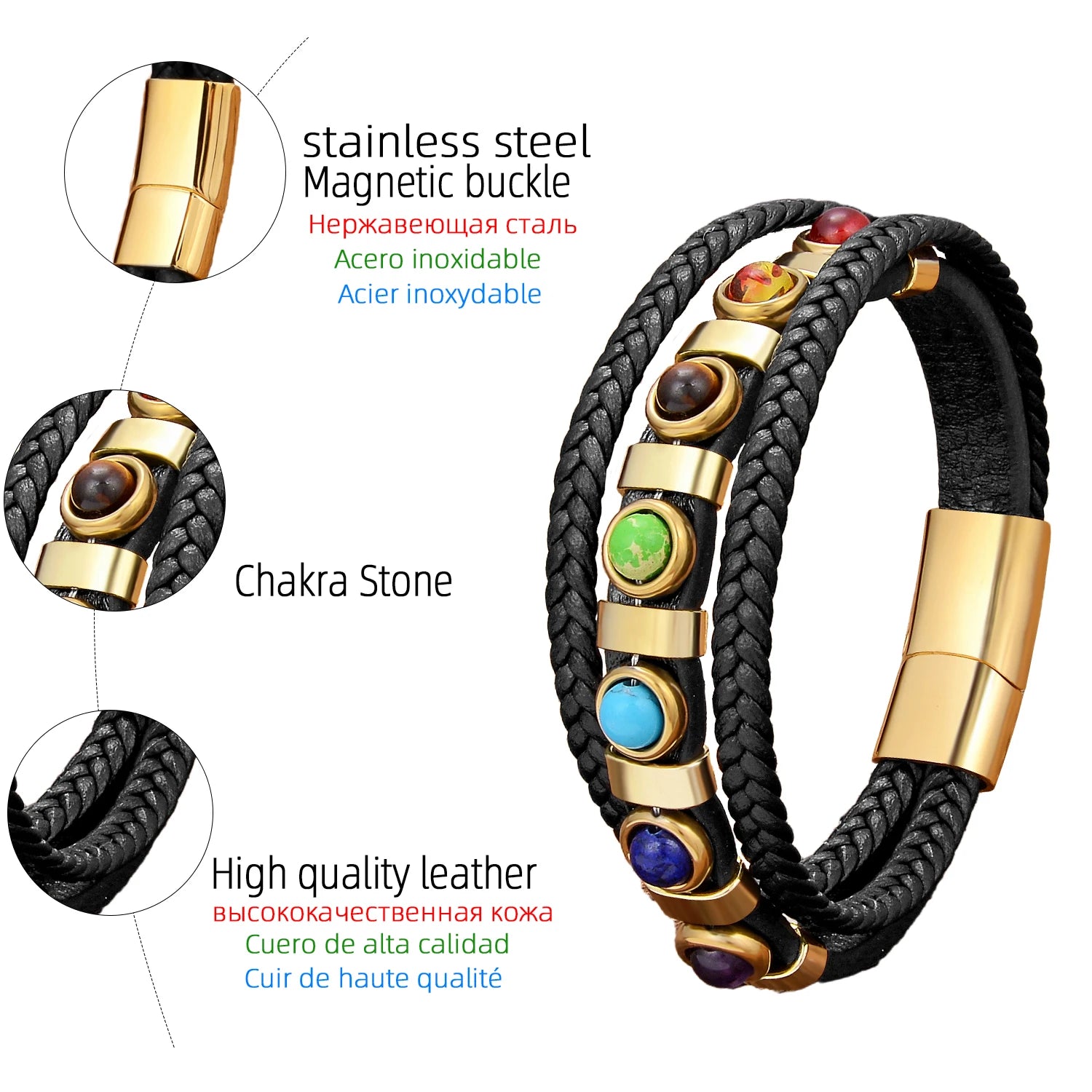 Pulsera Étnica Bohemia de Chakra