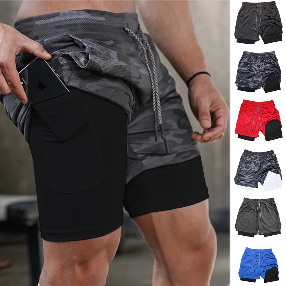 Pantalones Cortos Fitness 2 en 1 Multi-Bolsillos - MaxComfort™