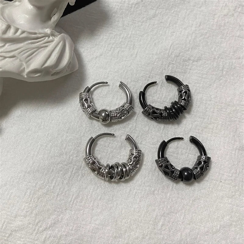 Aretes Étnicos - Acero Inoxidable
