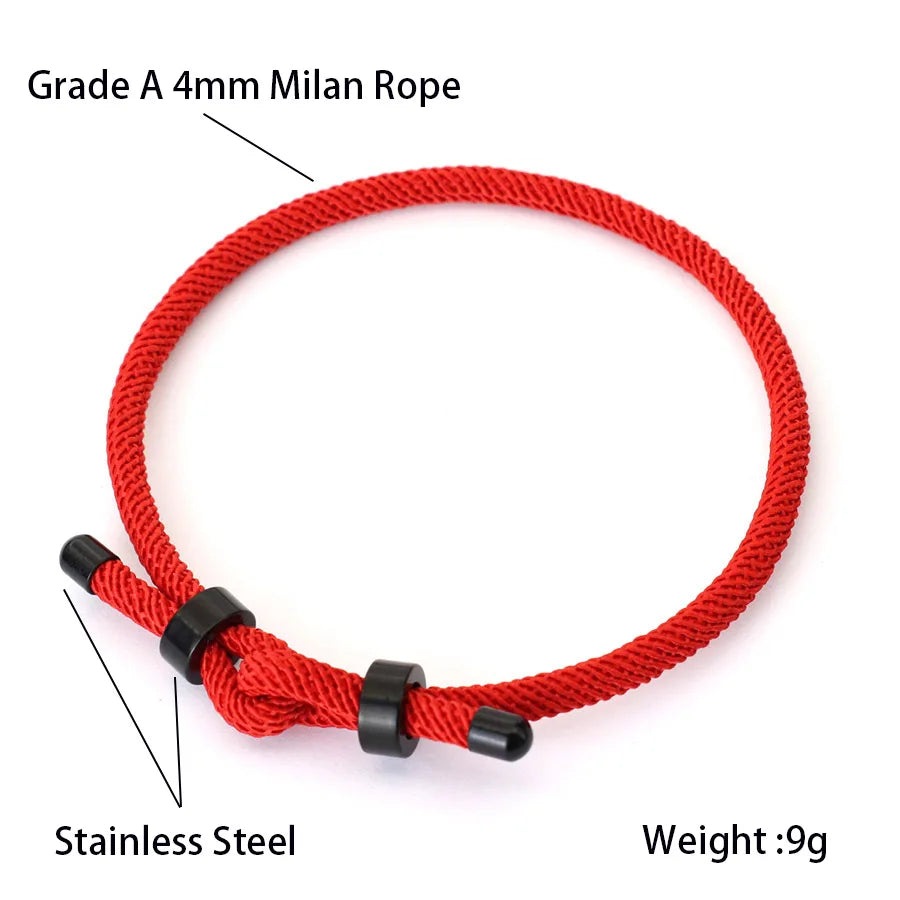 Pulsera Origin - Acero Inoxidable y Cuerda Milán