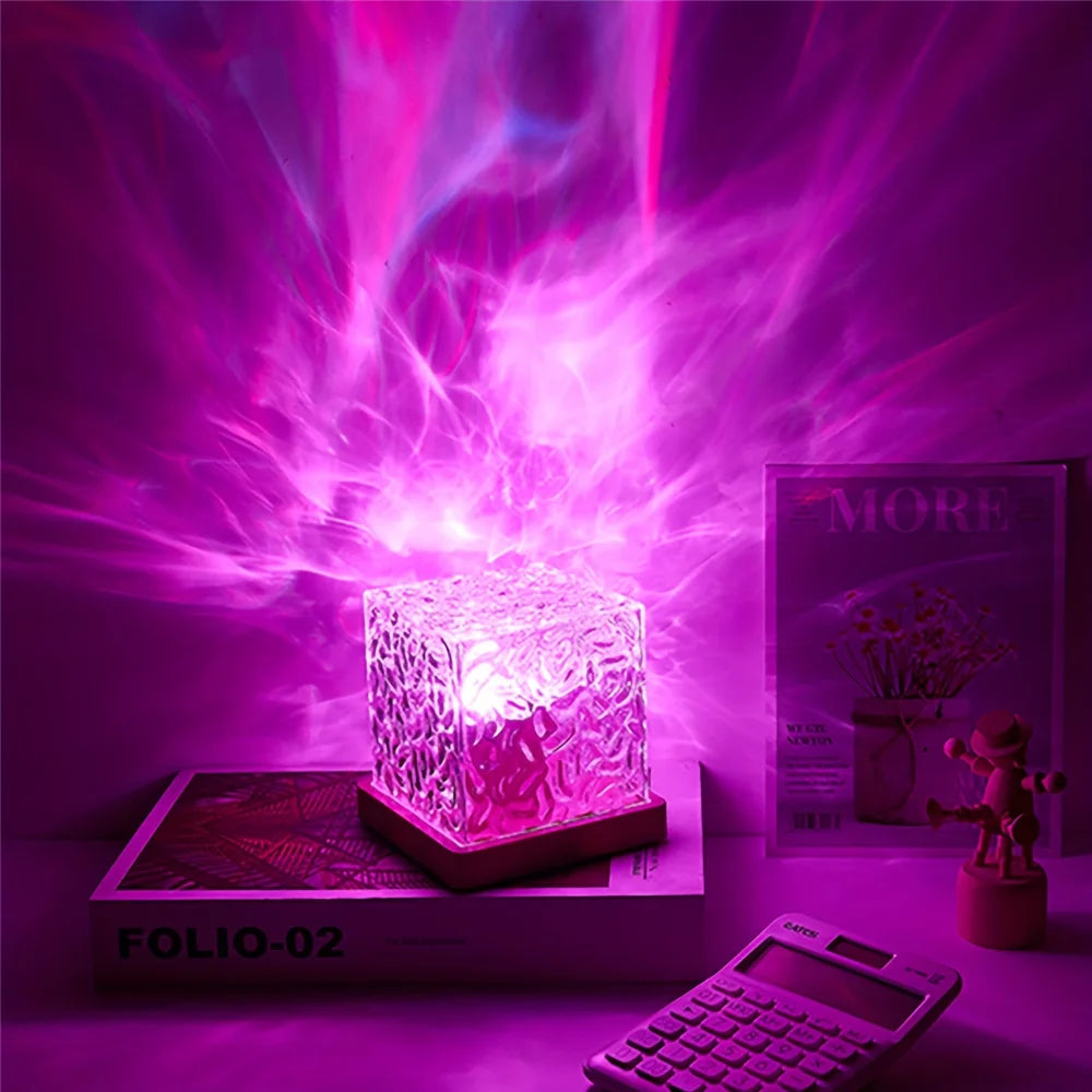 AuroraGlow: Lámpara Anti-Estrés (16 Colores)