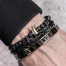 Conjunto de Pulseras de Lujo (3 Piezas Ajustables)