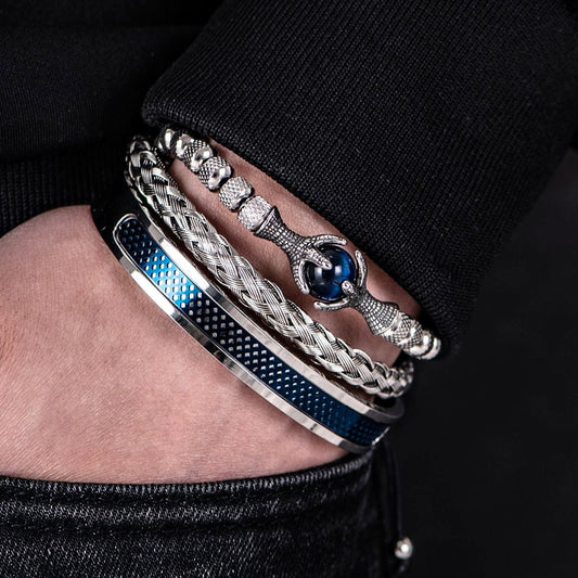 Conjunto de Pulseras de Lujo (3 Piezas Ajustables)