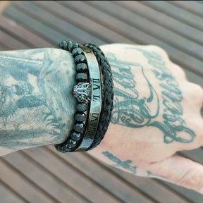 Conjunto de Pulseras de Lujo (3 Piezas Ajustables)
