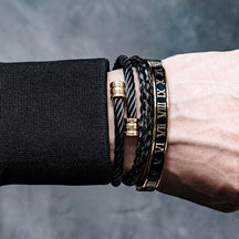 Conjunto de Pulseras de Lujo (3 Piezas Ajustables)