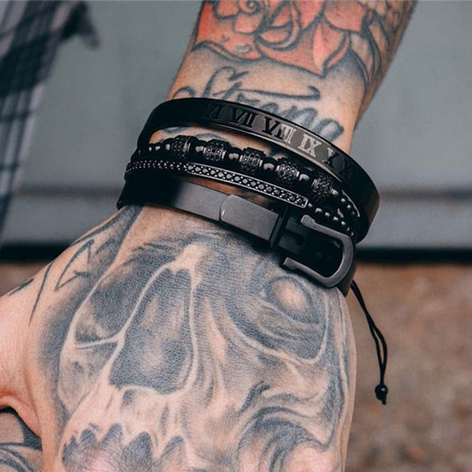 Kit de Pulseras Luxury- Rey Arturo (4 Piezas)