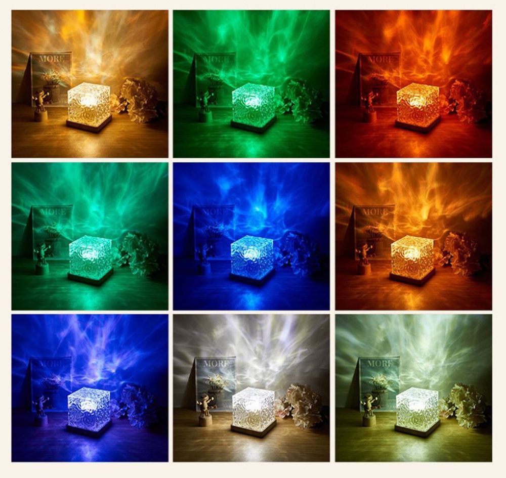 AuroraGlow: Lámpara Anti-Estrés (16 Colores)